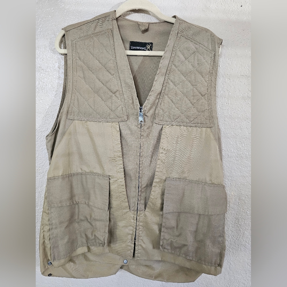 Browning Beige Quilted Vest